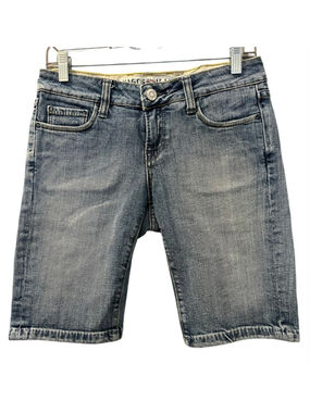 Vigoss Vintage Y2K Bermuda Milan Denim Jean Shorts Size 5/6 28 Low Rise Summer